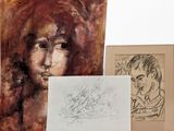 Deux dessins représentant une femme et un homme sont présentés côte à côte