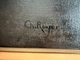 an image of a close up of a metal object with writing on it
