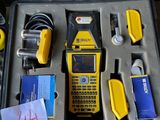 a case that has a cell phone and other items in it