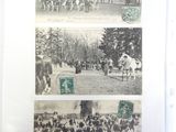 pictures of a group of people riding horses and horses