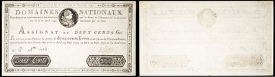 two old papers with a picture of a man and a woman on them