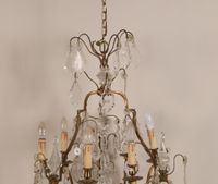 Important lustre cage à six bras de lumières. (photo 3)