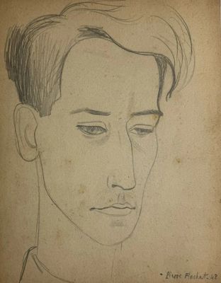 JEAN THOMAS (1923-2019),  « Etudes : Portraits de James Bansac & Alber - Photo 1