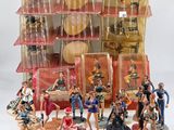 many figurines of different types and sizes on display