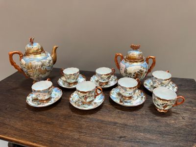 partie de service à café en porcelaine de Chine