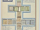 un gros plan d'une feuille de papier sur laquelle figurent des timbres