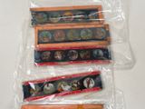 four different types of pencils wrapped in plastic bags