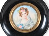 a picture of a woman with flowers in her hair