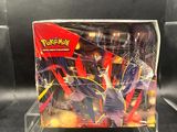 a plastic display case with a pokemon figure inside of it