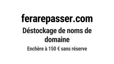 Nom de domaine ferarepasser.com.