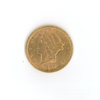 an image of a gold coin on a white surface