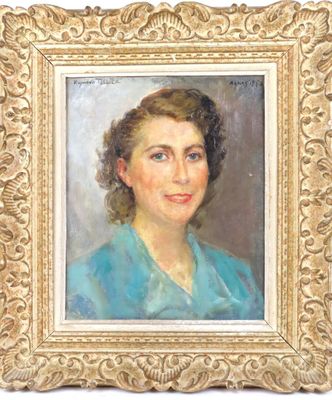 Raymond TELLIER (1897-1985). "Portrait de femme", huile sur …