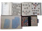 many different types of stamps in a book