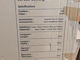 a cardboard box with instructions on it sitting on a pallet