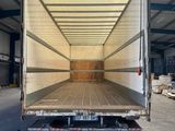 a truck that is parked inside of a building