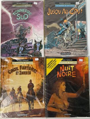 quatre livres pour enfants racontant les aventures d'un cow-boy et de son cheval