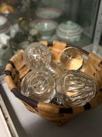 Éléments de lustres, 3 obus en verre de lanterne, paire d'ap… (photo 4)