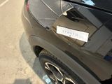 a car that has a sticker on the side of it