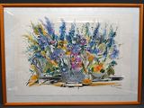 une image d'une peinture de fleurs dans un vase