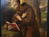 painting of a man reading a book in front of a painting of a man reading a book