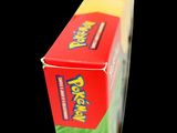 a close up of a box of food on a black background