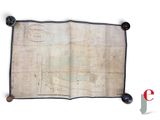 an old map of a city on a piece of paper