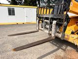 a forklift that is parked in a parking lot