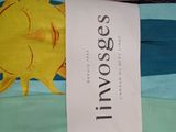 a close up of a piece of fabric with a label on it