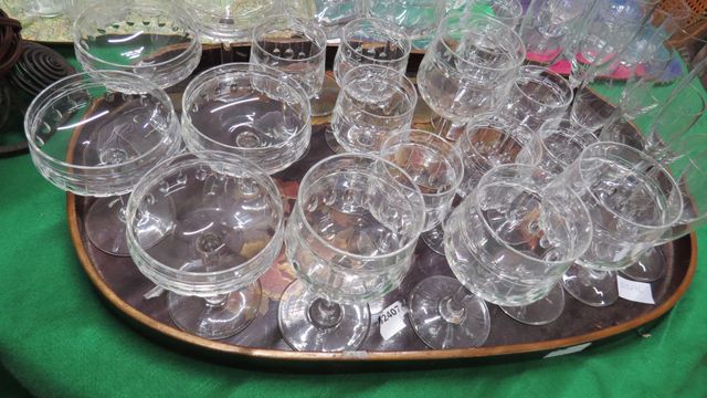Lot de verres en cristal 