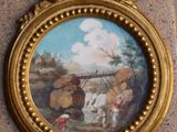 a picture of a painting on the wall of a building