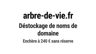 Nom de domaine arbre-de-vie.fr.