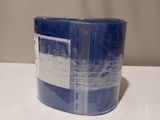 a picture of a blue container sitting on a white table