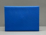 portefeuille en cuir bleu Louis Vuitton