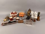 a lot of different items that are sitting on a table