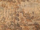 a picture of a wall hanging with a painting on it