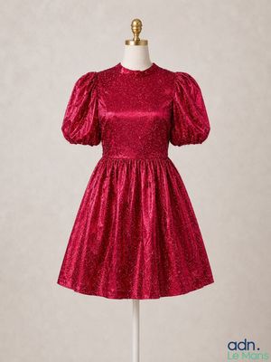 une robe rouge sur un mannequin, un mannequin, un mannequin, un mannequin, un mannequin, un mannequin, un mannequin, un mannequin, un mannequin