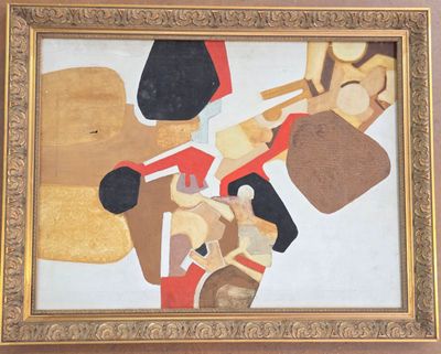 a picture of a painting of a soldier with a sword