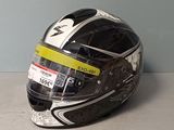 a helmet that is sitting on a table