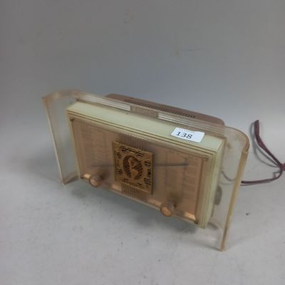 a small radio that is sitting on a table
