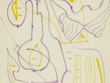 une image représentant le dessin d'un homme avec une guitare