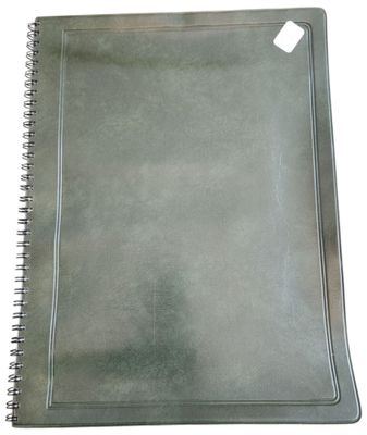 Un lutin vert (vide) à spirale pour billets (15 pages, soit …