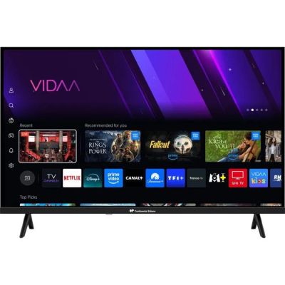 a smart tv with various apps displayed on the screen