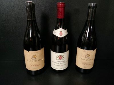 Lot de 3 bouteilles de vin rouge : 1 Château de Chassagne-Mo… - Photo 1