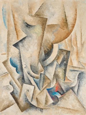 un tableau représentant un tableau d'un homme portant un chapeau sur la tête