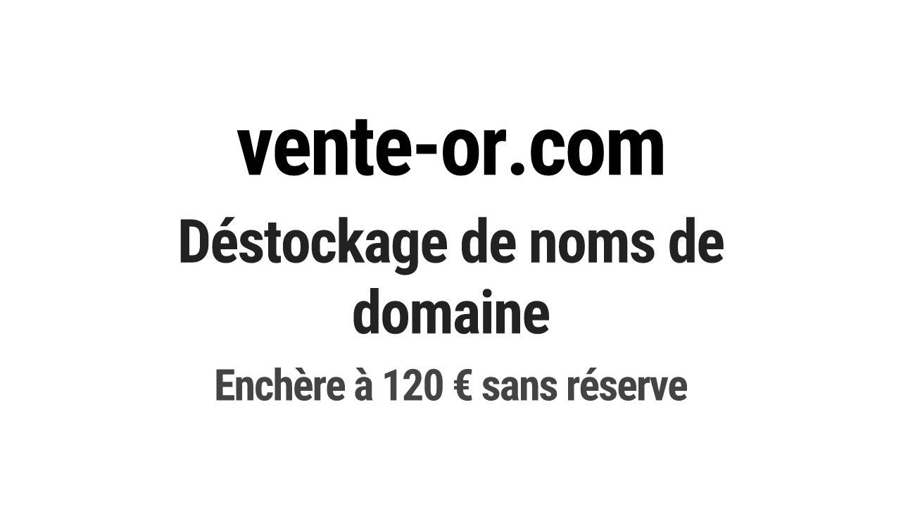 Destockage & Invendus