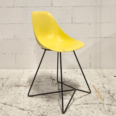 Chaise variante du modèle coccinelle de René Jean Caillette pour Stein - Photo 1