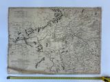 a large antique map of the british empire, with a ruler and ruler