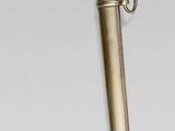 a metal pole with a gold hat on top of it