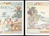 deux billets de banque différents sur lesquels figurent les portraits d'un homme et d'une femme