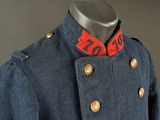 a close up of a military uniform on a mannequin